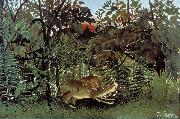 Henri Rousseau The Hungry Lion Throws Itself on the Antelope Spain oil painting artist